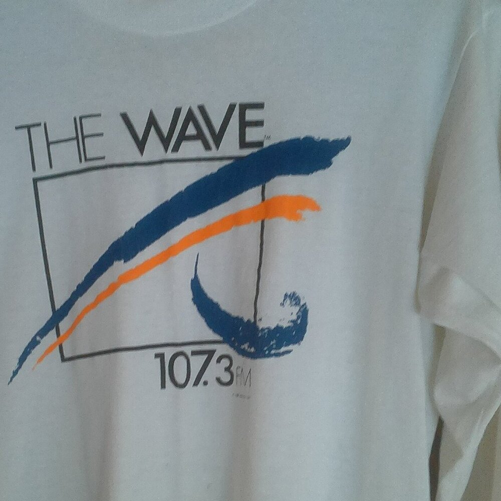 Screen Stars Best L The Wave 107.3 Long Sleeve White